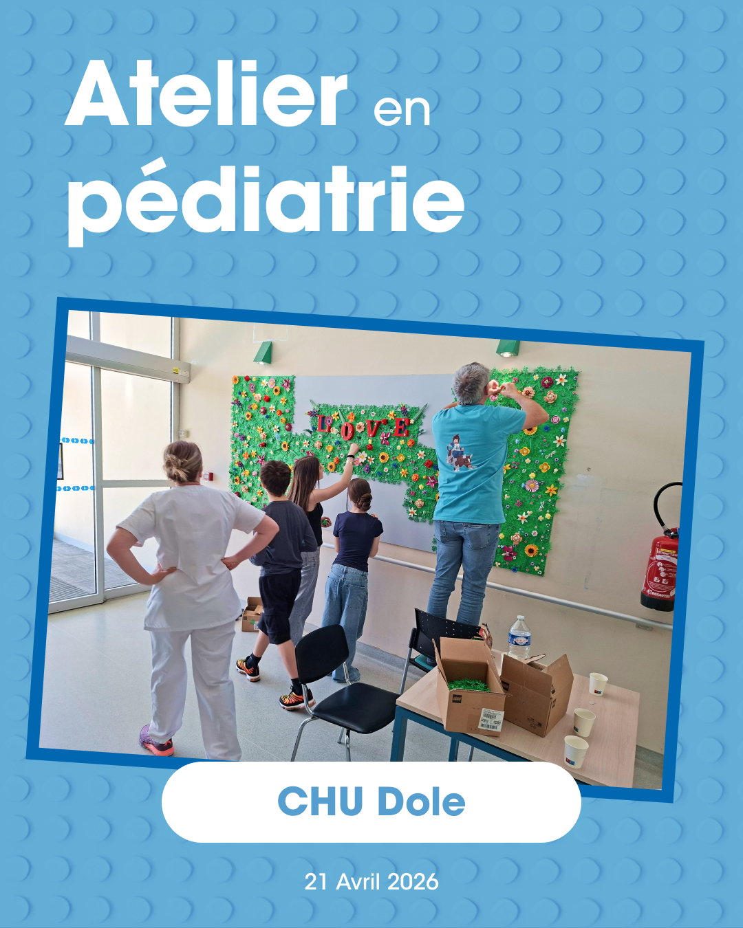 🌸 Le mur de fleurs du CHU de Dole est enfin prêt !
