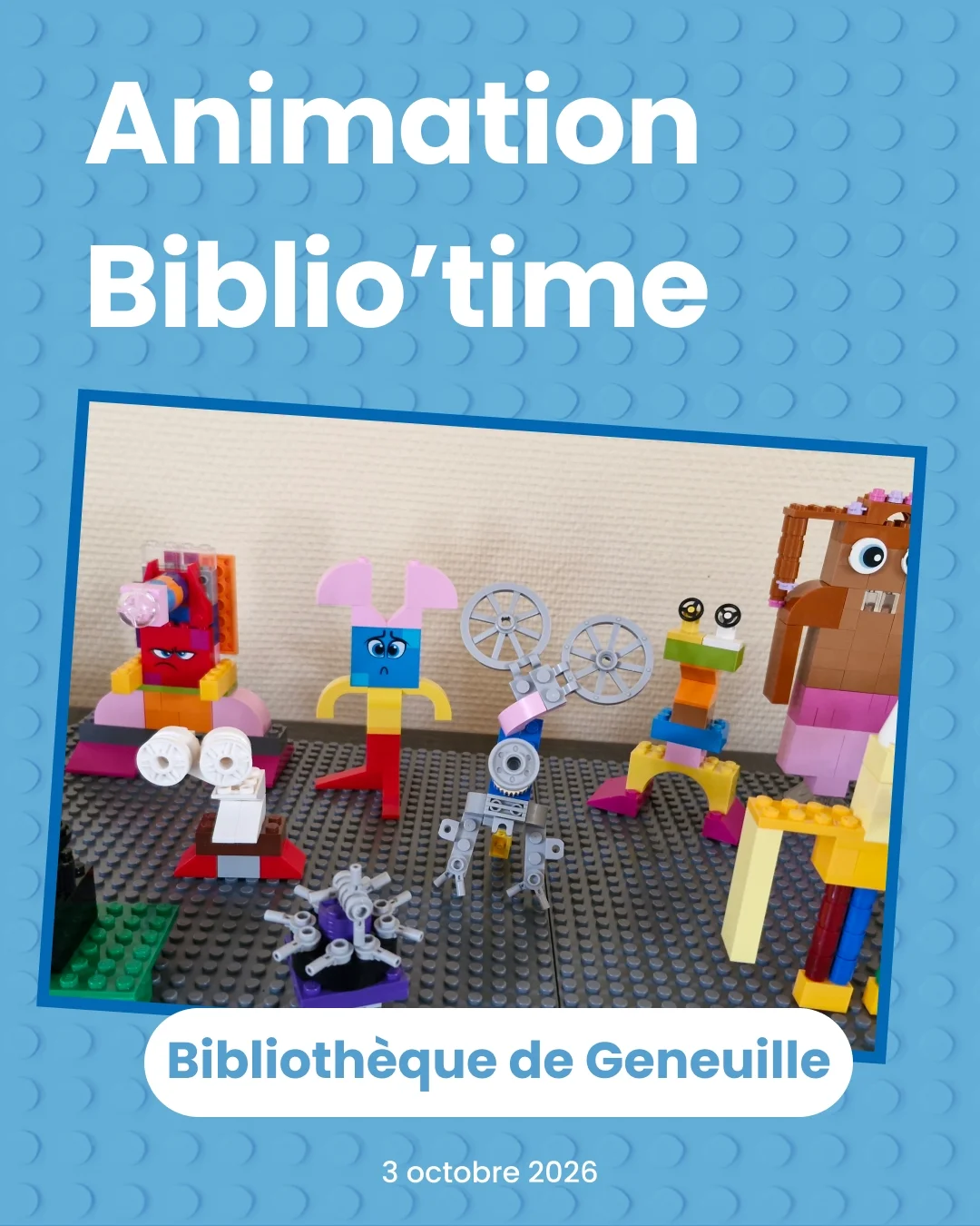 📓 Animation Biblio'time à Geneuille 👺